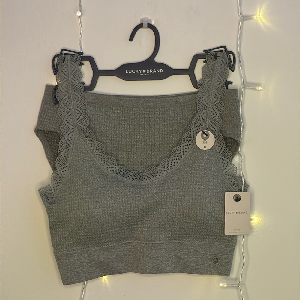 🔥Lucky Brand: Ladies Lounge Bra/Classic Slip Panty 2PC Set🌟